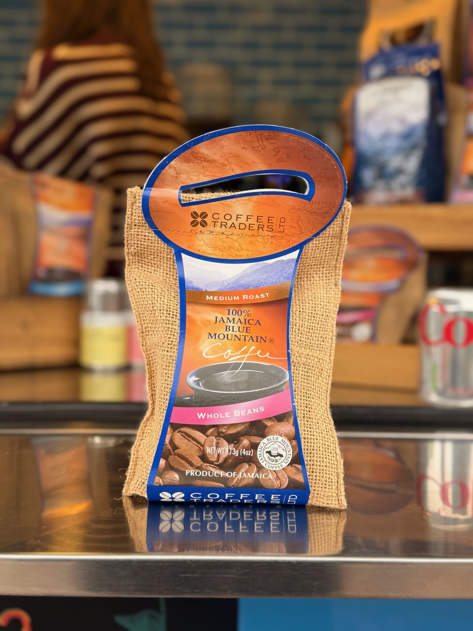 4 oz Coffee Traders 100% Blue Mountain Peaberry Coffee Beans